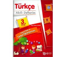 3. Sınıf Türkçe Akıllı Defterim - Kolektif - 4 Adım Yayınları