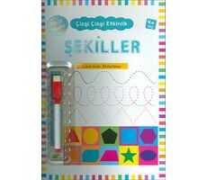 Şekiller 4 Yaş ve Üstü - Çizgi Çizgi Etkinlik - Kolektif - Kukla Yayınları