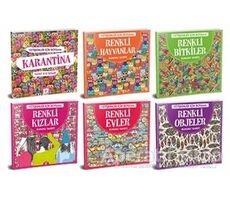 Yetişkinler İçin Boyama Seti (6 Kitap Takım) - Kolektif - Dokuz Yayınları