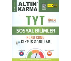 Altın Karma 2021 TYT Sosyal Bilimler Konu Konu Çıkmış Sorular (Kolay-Orta-Zor)