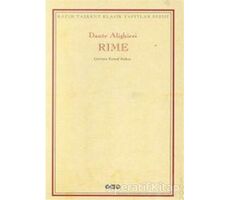 Rime Şiirler - Dante Alighieri - Yapı Kredi Yayınları