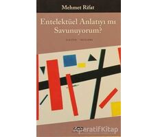 Entelektüel Anlatıyı mı Savunuyorum - Mehmet Rifat - Yapı Kredi Yayınları
