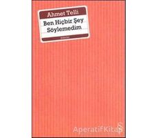 Ben Hiçbir Şey Söylemedim - Ahmet Telli - Everest Yayınları
