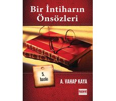 Bir İntiharın Önsözleri - A. Vahap Kaya - Hemen Kitap