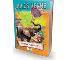 Balonla Beş Hafta Ciltli - Jules Verne - Mavi Göl Yayınları