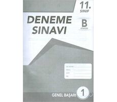 11.Sınıf Deneme Sınavı (B Kitapçığı) Testfen Yayınları