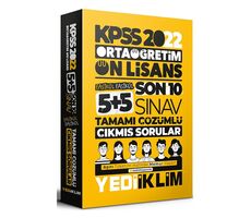 Yediiklim 2022 KPSS Ortaöğretim Ön Lisans GY-GK Son 10 Sınav Tamamı Çözümlü Fasikül Çıkmış Sorular