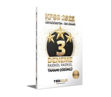 Yediiklim 2022 KPSS Ortaöğretim Ön Lisans GY-GK 3 Yıldız Tamamı Çözümlü Fasikül Deneme