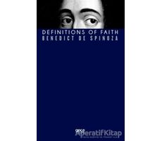 Definitions Of Faith - Benedict De Spinoza - Gece Kitaplığı