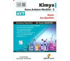 AYT Kimya Konu Anlatım Modülü-2 Gazlar, Sıvı Çözeltiler Aydın Yayınları