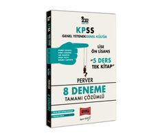 Yargı 2022 KPSS GY GK Lise Ön Lisans 5 Ders Tek Kitap Perver Tamamı Çözümlü 8 Deneme