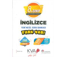 8.Sınıf İngilizce Yeni Nesil Soru Bankası KVA Yayınları