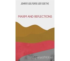 Maxim and Reflections - Johann Wolfgang von Goethe - Gece Kitaplığı