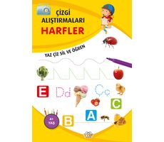 Harfler - Çizgi Alıştırmaları - Emine Ulusoy - 0-6 Yaş Yayınları