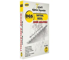 Tasarı 2022 DGS Sayısal Sözel Konu Anlatımlı