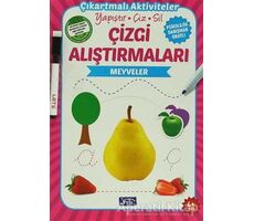 Çizgi Alıştırmaları - Meyveler (4 Yaş) - Kolektif - Parıltı Yayınları