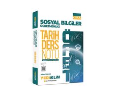 Yediiklim 2022 ÖABT Sosyal Bilgiler Öğretmenliği Tarih Ders Notu