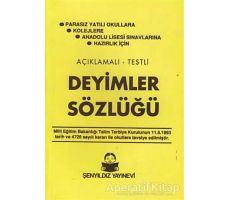 Deyimler Sözlüğü (Orta Boy) - Müfit Aksakal - Şenyıldız Yayınevi