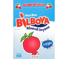 Dalında Meyveler - Doya Doya Bil Boya Bilmeceli Boyama (3-4 Yaş) - Kolektif - Talas Yayınları