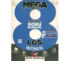Cevap 2021 8. Sınıf LGS Matematik Yeni Nesil Soru Bankası Mega Sekiz