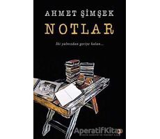 Notlar - Ahmet Şimşek - Cinius Yayınları