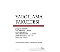 Yargılama Fakültesi - Philippe Lacoue Labarthe - İthaki Yayınları