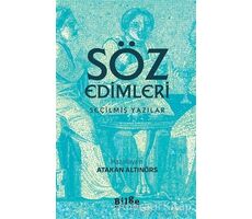 Söz Edimleri - Atakan Altınörs - Bilge Kültür Sanat