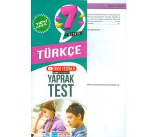 7. Sınıf Türkçe Video Çözümlü Yaprak Test - Kolektif - Evrensel İletişim Yayınları