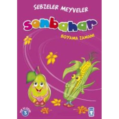 Sonbahar Boyama Zamanı - Sebzeler Meyveler - Gökhan Gülkan - Timaş Çocuk