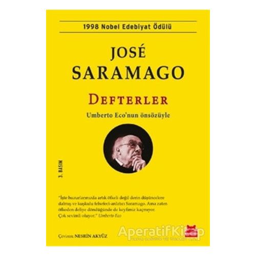 Defterler - Jose Saramago - Kırmızı Kedi Yayınevi