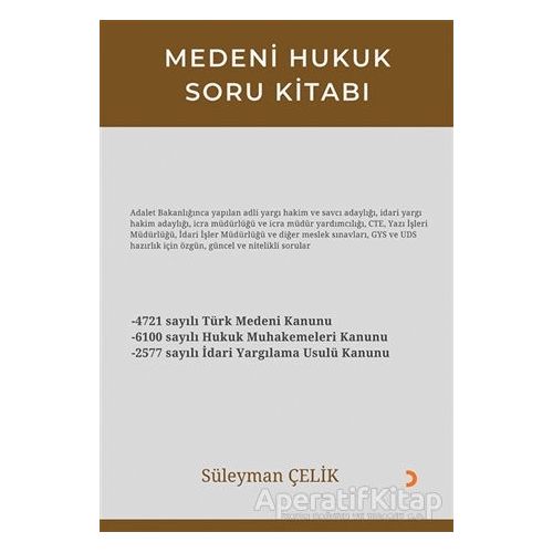 Medeni Hukuk Soru Kitabı - Süleyman Çelik - Cinius Yayınları