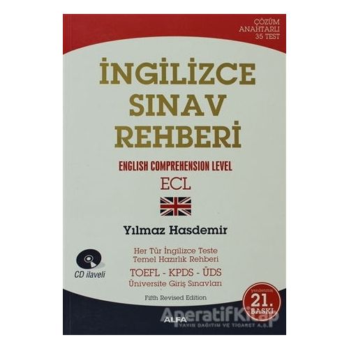 İngilizce Sınav Rehberi Examine Yourself Through Tests - Yılmaz Hasdemir - Alfa Yayınları