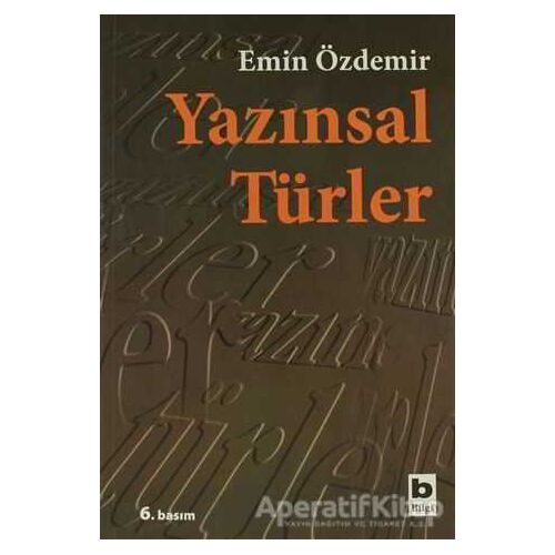 Yazınsal Türler - Emin Özdemir - Bilgi Yayınevi