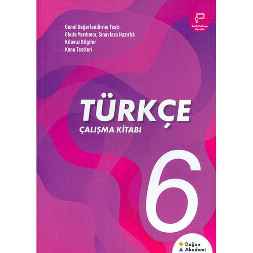 6.Sınıf Türkçe Çalışma Kitabı Doğan Akademi