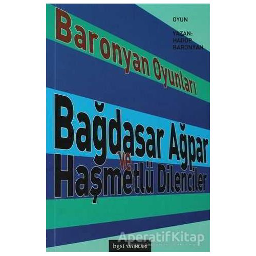 Baronyan Oyunları - Hagop Baronyan - Bgst Yayınları