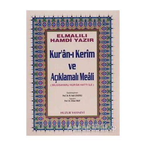 Cami Boy Kur’an-ı Kerim ve Açıklamalı Meali (Bilg. Hatlı)