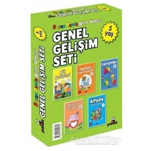 Okul Öncesi 5 Yaş Genel Gelişim Seti (5 Kitap) - Afife Çoruk - Beyaz Panda Yayınları