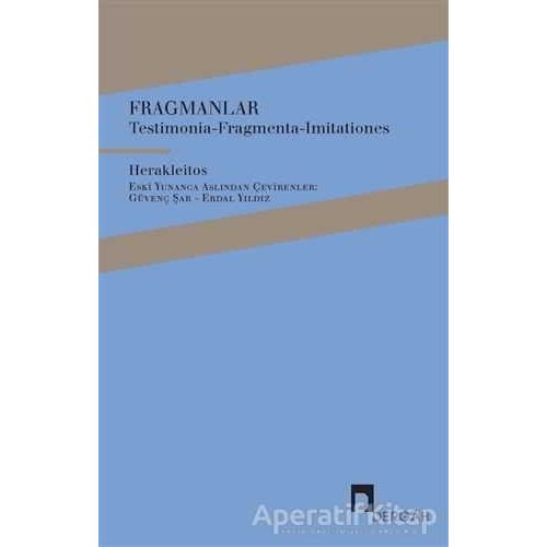 Fragmanlar - Herakleitos - Dergah Yayınları