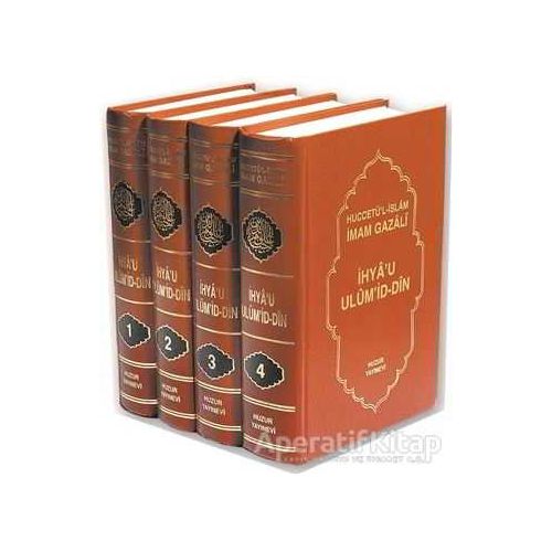 İhya’u Ulüm’id-Din (4 Kitap Takım Kutulu - Büyük Boy) - İmam-ı Gazali - Huzur Yayınevi