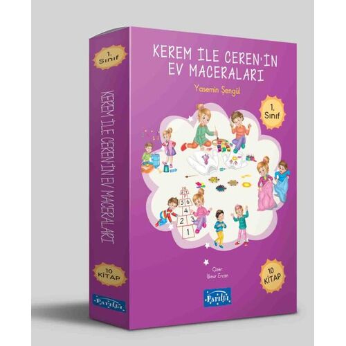 Kerem ile Ceren’in Ev Maceraları 10 Kitap Set - Yasemin Şengül - Parıltı Yayınları