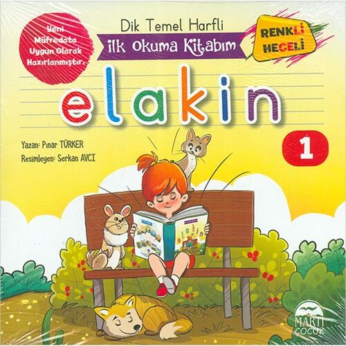Dik Temel Harfli İlk Okuma Kitabım Elakin / 10 Kitap - Pınar Türker - Martı Çocuk Yayınları