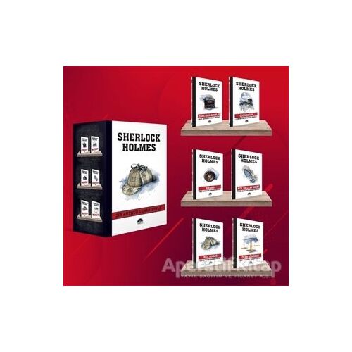 Sherlock Holmes - Şapka (6 Kitap Kutulu Set) - Sir Arthur Conan Doyle - Martı Yayınları