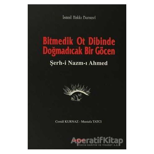 Bitmedik Ot Dibinde Doğmadıcak Bir Göcen Şerh-i Nazım-ı Ahmed - Mustafa Tatcı - Akçağ Yayınları
