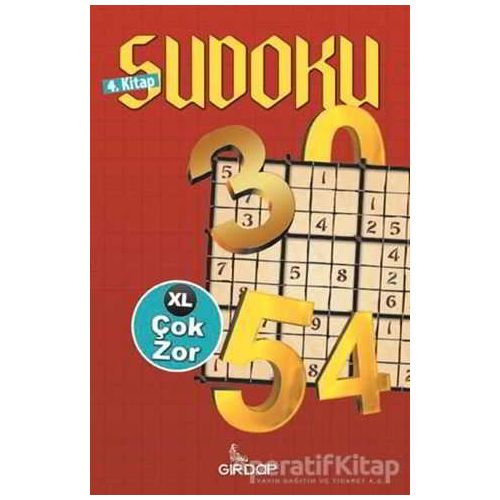 Sudoku 4. Kitap - Çok Zor - Salim Toprak - Girdap Kitap