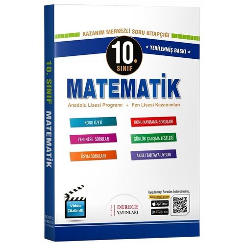 Derece 10. Sınıf Matematik Kazanım Merkezli Soru Kitapçığı Modüler Set