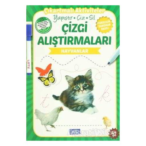 Çizgi Alıştırmaları - Hayvanlar (4 Yaş) - Kolektif - Parıltı Yayınları