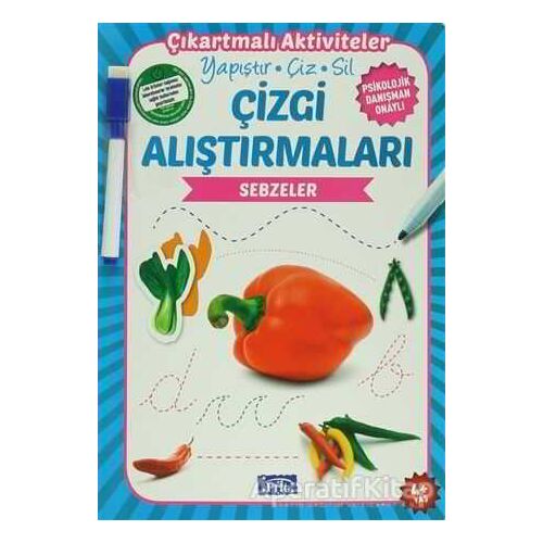 Çizgi Alıştırmaları - Sebzeler (4 Yaş) - Kolektif - Parıltı Yayınları