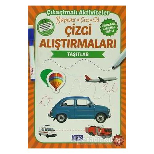 Çizgi Alıştırmaları - Taşıtlar (4 Yaş) - Kolektif - Parıltı Yayınları