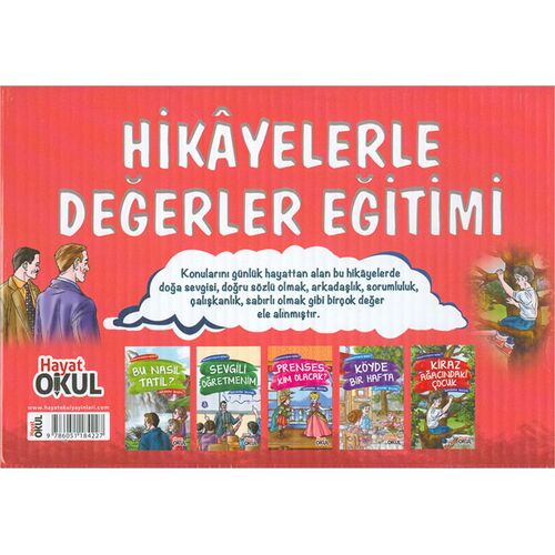 Hikayelerle Değerler Eğitimi Seti (5 Kitap Takım) - İbrahim Ünsal - Hayat Okul Yayınları