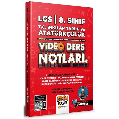 Benim Hocam 8. Sınıf LGS T.C İnkılap Tarihi ve Atatürkçülük Video Ders Notları